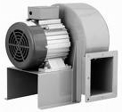 Industrial high pressure radial fan for material handling.